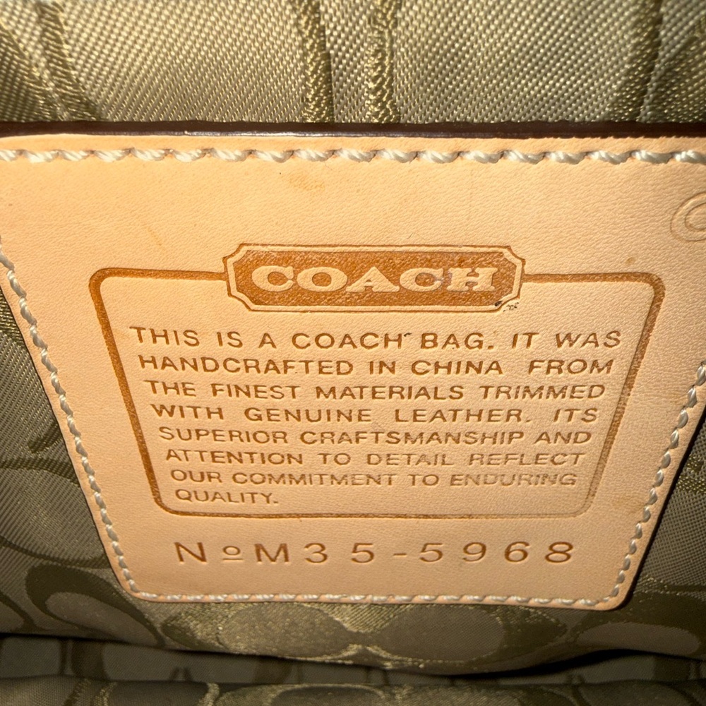 Coach Vintage Transatlantic XL Weekender Red Canvas and Leather 5968 - Picture 12 of 12